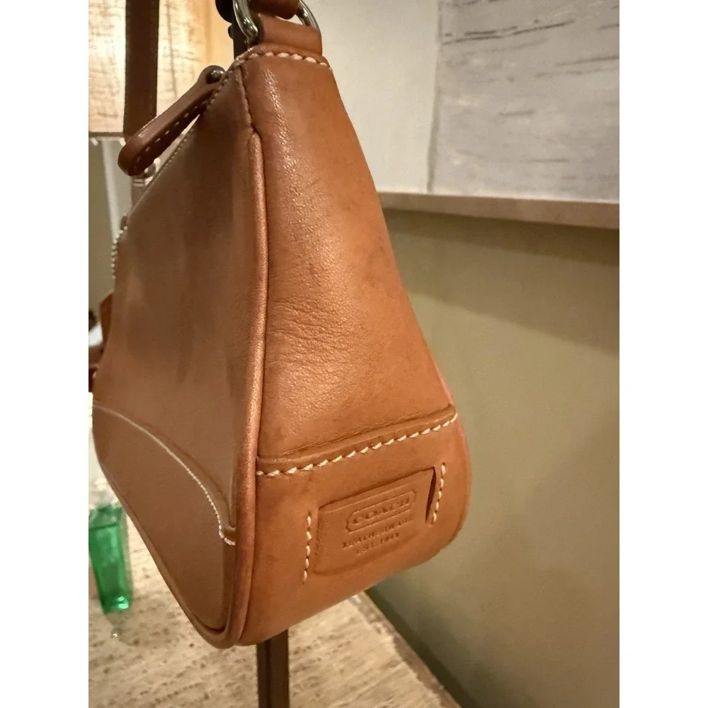 Vintage Coach Demi Hampton Leather Wear Bag Saddle Leather 7785 Shoulder Brown - Picture 13 of 16